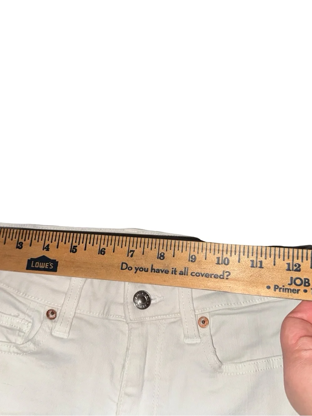 American Eagle short rise shorts Stretch‎ White Size 6
